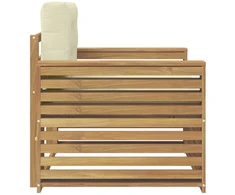 Lauko sofa Poliesteris Ruda ir kreminė