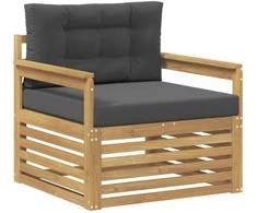 Lauko sofa Poliesteris Balta ir antracito