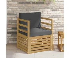 Lauko sofa Poliesteris Balta ir antracito