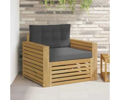 Lauko sofa Poliesteris Balta ir antracito