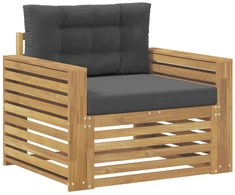 Lauko sofa Poliesteris Balta ir antracito