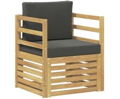 Lauko sofa Poliesteris Balta ir antracito