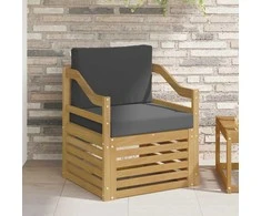 Lauko sofa Poliesteris Balta ir antracito