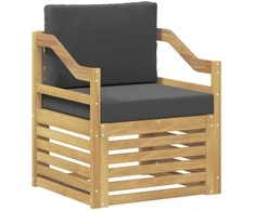 Lauko sofa Poliesteris Balta ir antracito