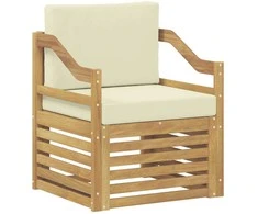 Lauko sofa Poliesteris Balta ir kreminė