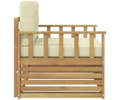Lauko sofa Poliesteris Balta ir kreminė