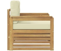 Lauko sofa Poliesteris Balta ir kreminė