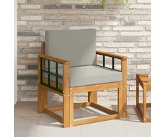 Lauko sofa Tvirta akacijos mediena ir poliesteris