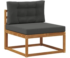Lauko sofos komplektas 10 pcs Natūralus ir antracitas