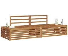 Lauko sofos komplektas Natūrali 203,5 x 83 x 73 cm