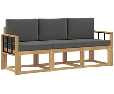 Lauko sofos komplektas 3 pcs