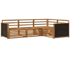 Lauko sofos komplektas 4 pcs Natūrali 247,5 x 168,5 x 73 cm