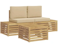 Lauko sofos komplektas 4 Vienetas