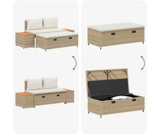 Lauko baldų komplektas Lauko sofos komplektas 4 -Seater 4 pcs 55 x 30 x 39 cm