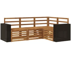 Lauko sofos komplektas 4 vnt. Poliesteris