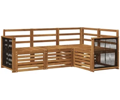 Lauko sofos komplektas 4 vnt. Poliesteris