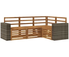 Lauko sofos komplektas 4 vnt. Poliesteris