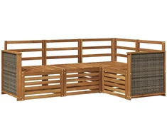 Lauko sofos komplektas 4 vnt. Poliesteris
