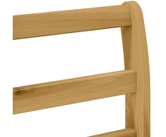 Lauko baldų komplektas Lauko sofos komplektas 5 vnt. Balta Kietos akacijos mediena