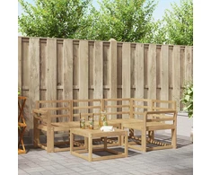 Lauko sofos komplektas 5 pcs Balta 59 x 59 x 37 cm