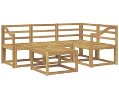 Lauko sofos komplektas 5 pcs Balta 59 x 59 x 37 cm