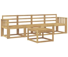 Lauko sofos komplektas 5 pcs Balta 59 x 59 x 37 cm