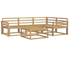 Lauko sofos komplektas 5 pcs Balta 79 x 79 x 37 cm