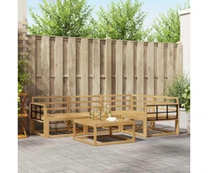 Lauko sofos komplektas 5 pcs Balta 79 x 79 x 37 cm