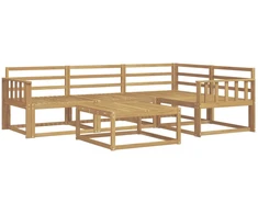 Lauko sofos komplektas 5 pcs Balta 79 x 79 x 37 cm