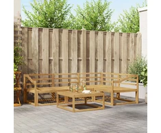 Lauko sofos komplektas 5 pcs Balta 79 x 79 x 37 cm