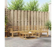 Lauko sofos komplektas 5 pcs Balta 79 x 79 x 37 cm