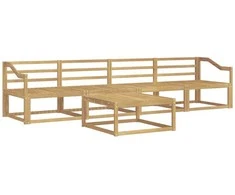 Lauko sofos komplektas 5 pcs Balta 79 x 79 x 37 cm