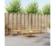 Lauko sofos komplektas 5 pcs Balta 79 x 79 x 37 cm