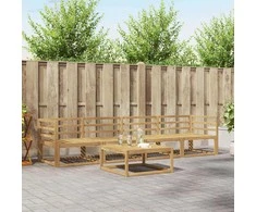 Lauko sofos komplektas 5 pcs Balta 79 x 79 x 37 cm