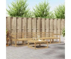 Lauko sofos komplektas 5 pcs Balta 79 x 79 x 37 cm