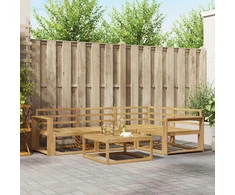 Lauko sofos komplektas 5 pcs Balta 79 x 79 x 37 cm