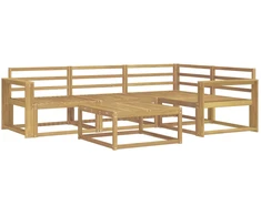 Lauko sofos komplektas 5 pcs Balta 79 x 79 x 37 cm