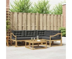 Lauko sofos komplektas 5 pcs Balta ir antracito 79 x 79 x 37 cm