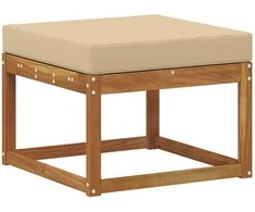 Lauko sofos komplektas 5 pcs Natūralus ir bežinis Poliesteris