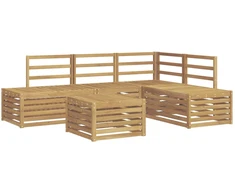 Lauko sofos komplektas 5 Vienetas Balta