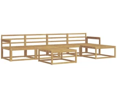 Lauko sofos komplektas 6 pcs Balta 79 x 79 x 37 cm