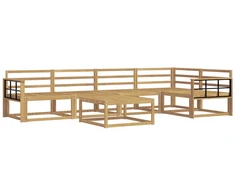 Lauko sofos komplektas 6 pcs Balta 79 x 79 x 37 cm