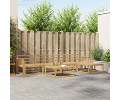 Lauko sofos komplektas 6 pcs Balta 79 x 79 x 37 cm