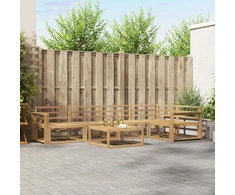 Lauko sofos komplektas 6 pcs Balta 79 x 79 x 37 cm