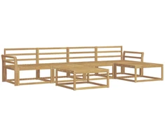 Lauko sofos komplektas 6 pcs Balta 79 x 79 x 37 cm