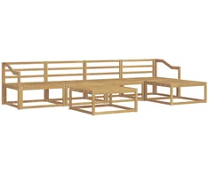 Lauko sofos komplektas 6 pcs Balta 79 x 79 x 37 cm
