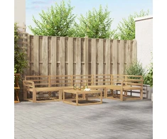 Lauko sofos komplektas 6 pcs Balta 79 x 79 x 37 cm