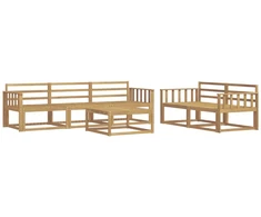 Lauko sofos komplektas 6 pcs Balta