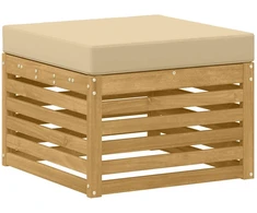 Lauko sofos komplektas 6 vnt. Balta ir kreminė Poliesteris
