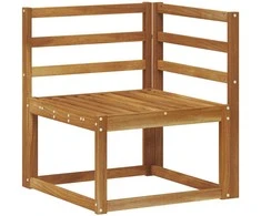 Lauko sofos komplektas 6 pcs Natūrali Kietos akacijos mediena